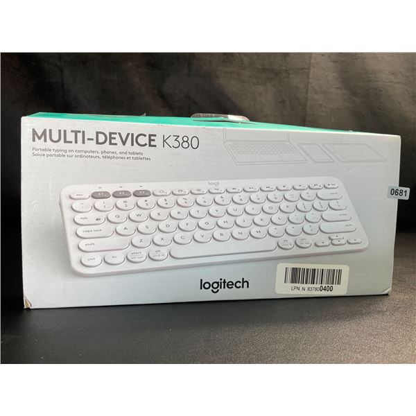 Lot of 1 Logitech Multi-Device K380 Wireless Keyboard for PC, Phones, and Tablets - New