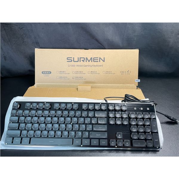 Lot of 2 Surmen G1000 Wired Gaming Keyboards - Brand New