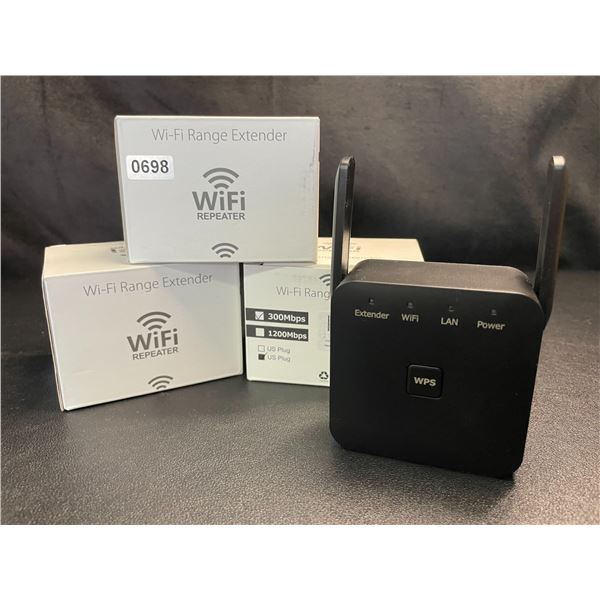 Lot of 3 Wi-Fi Range Extenders - 300Mbps - Wifi Signal Boosters - Brand New!