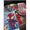 Image 2 : Lot of 2 Spiderman Themed Birthday Party Supply Sets - Brand New!