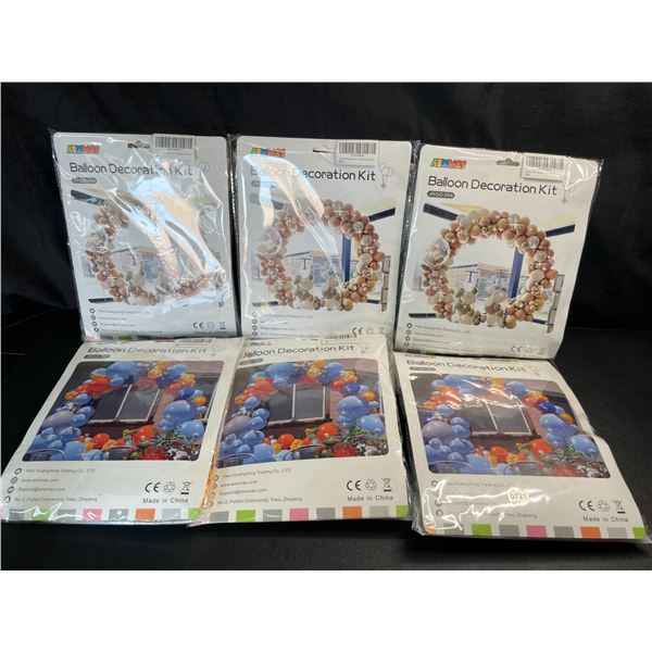 Lot of 6 Balloon Arch Decoration Kits - Brand New