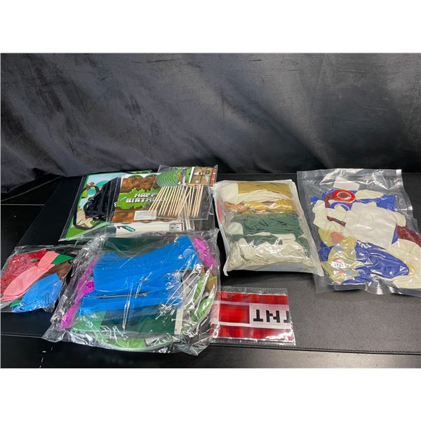 Lot of 3 Assorted Birthday Party Supply/Balloon Sets - Minecraft Theme Included! - Brand New!