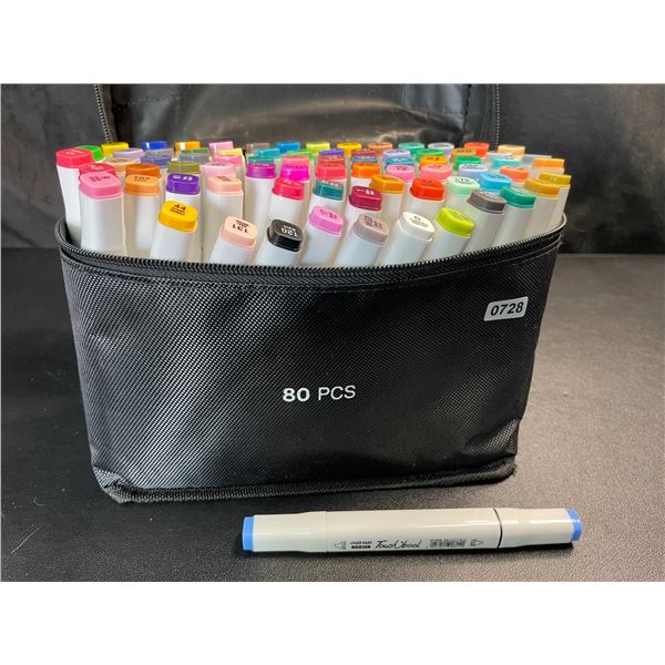 Lot of 1 Multi-Pack of Alcohol Dual-Tip Aritst/Sketch Markers - Assorted Colours - Brand New!