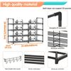 Image 2 : Lot of 1 Ltsunen Shoe Rack, 4 Tier Metal Shoe Storage Organizer for 16 Pair of Shoes - Brand New