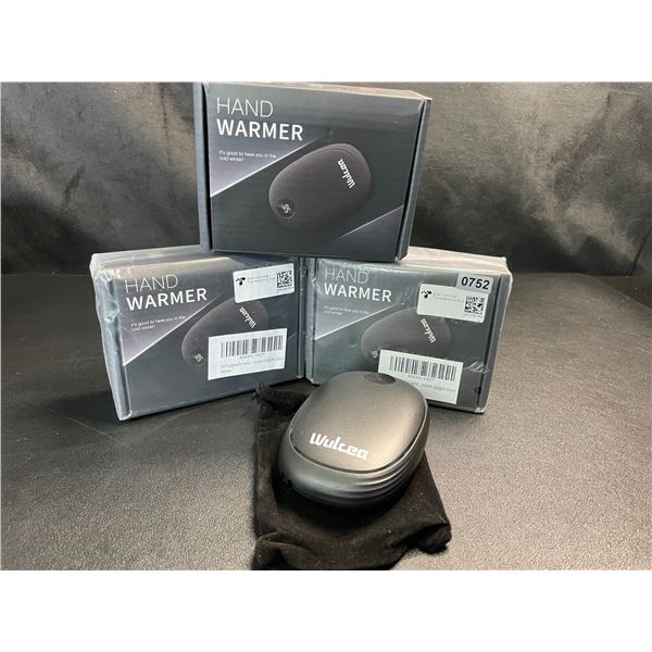 Lot of 3 Wulcea Portable Rechargeable 5000mah Power Banks/Hand Warmers - Brand New!