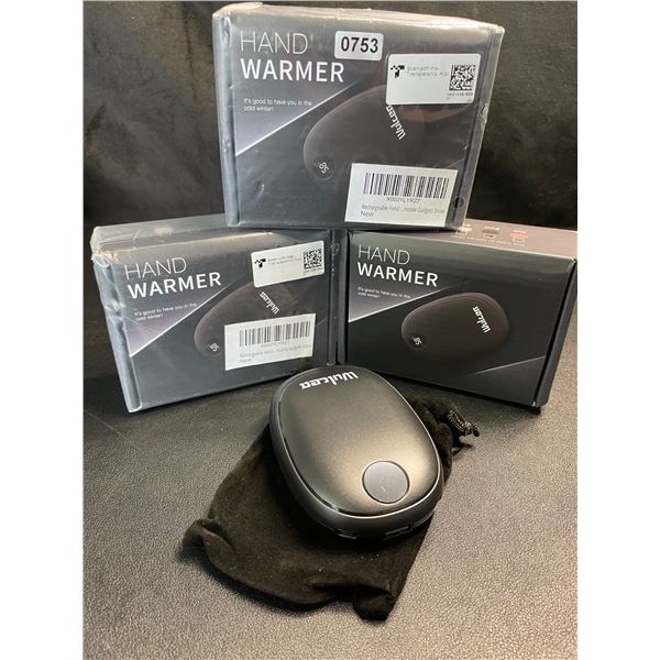 Lot of 3 Wulcea Portable Rechargeable 5000mah Power Banks/Hand Warmers - Brand New!