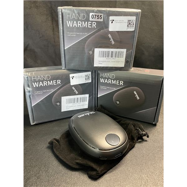 Lot of 3 Wulcea Portable Rechargeable 5000mah Power Banks/Hand Warmers - Brand New!