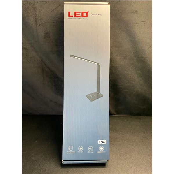 Lot of 1 LED Desk Lamp with Wireless Charging Base - Brand New!