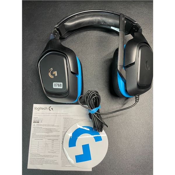 Lot of 1 Logitech G432 7.1 Surround Sound Wired Gaming Headset - No Box