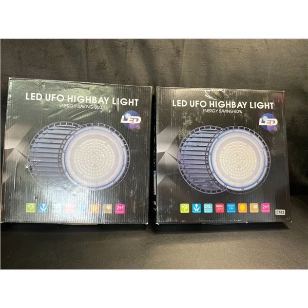 Lot of 2 LED UFO Highbay Lights - Brand New