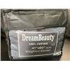 Image 2 : Lot of 1 Dreambeauty 100% Cotton 41x60in 10lbs Weighted Blanket for Adults - Brand New! Dark Grey
