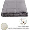 Image 4 : Lot of 1 Dreambeauty 100% Cotton 41x60in 10lbs Weighted Blanket for Adults - Brand New! Dark Grey