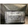 Image 1 : Lot of 1 Dreambeauty 100% Cotton 48x72in 15lbs Weighted Blanket for Adults - Brand New! Dark Grey