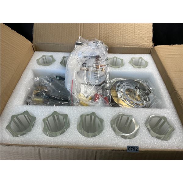 Lot of 1 Glass Hanging Chandelier Light - Brand New