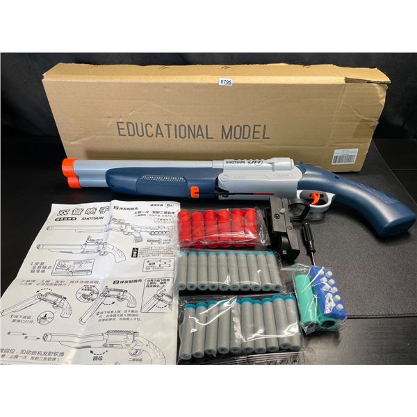 Lot of 1 Toy Model "Shotgun" - Nerf Style Toy Gun with Foam Bullets - New