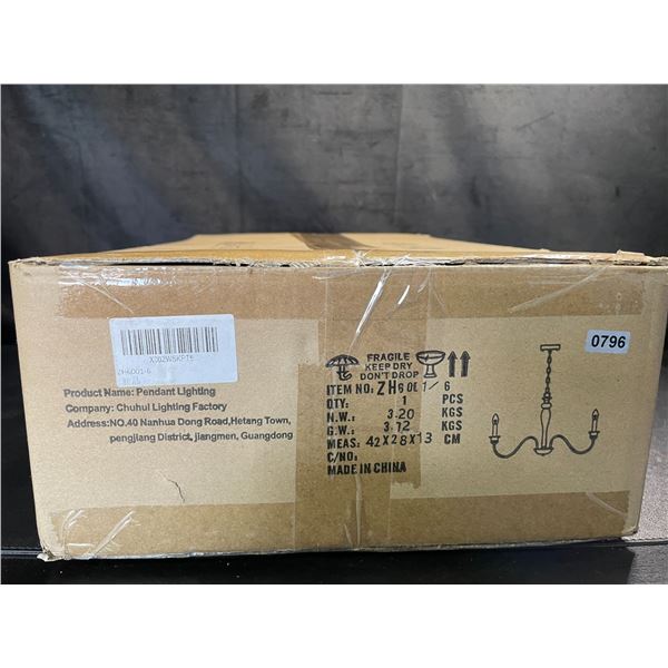 Lot of 1 Hanging Pendant Light/Chandelier - Brand New