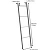Image 2 : Lot of 1 Pickpiff Black Metal Blanket Ladder - Free Standing Wall Leaning Ladder/Towel Rack - New
