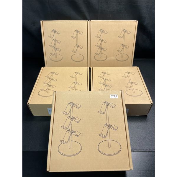 Lot of 5 Gaming Controller/Headset Stands - Brand New! (2-Tier Stands)