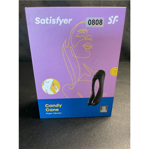 Lot of 1 Satisfyer Candy Cane Finger Vibrator/Sex Toy for Women - Brand New