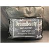 Image 2 : Lot of 1 Dreambeauty 100% Cotton 48x72in 12lbs Weighted Blanket for Adults - Brand New! Dark Grey