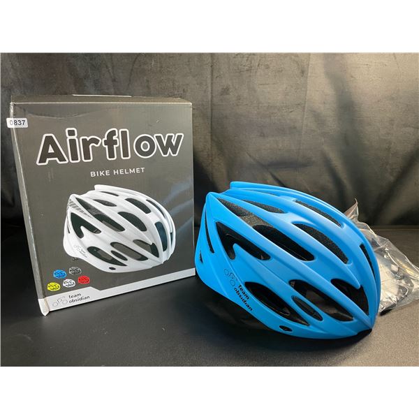 Lot of 1 Airflow Bike Helmet - Size S/M - Blue - Brand New in Box