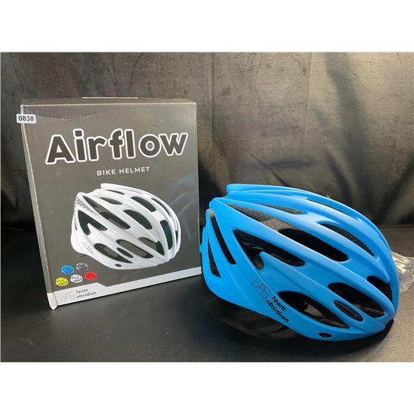Lot of 1 Airflow Bike Helmet - Size S/M - Blue - Brand New in Box
