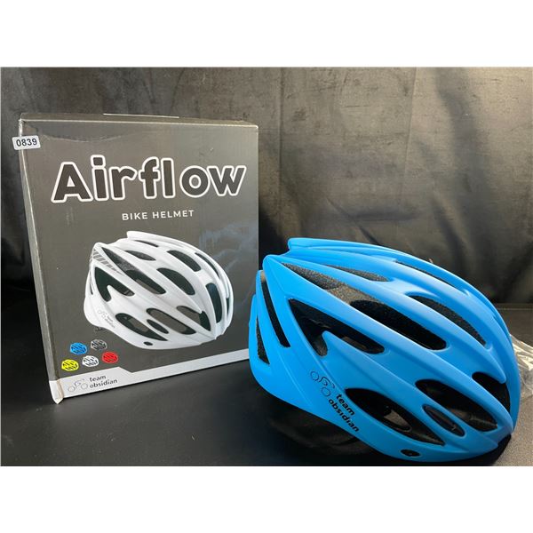 Lot of 1 Airflow Bike Helmet - Size S/M - Blue - Brand New in Box