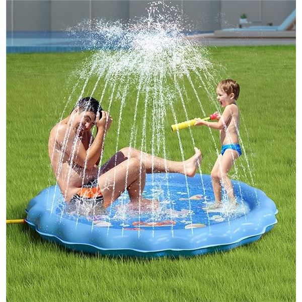 Lot of 1 Splash Pad for Kids & Dogs - 67inch Large Size - Brand New!