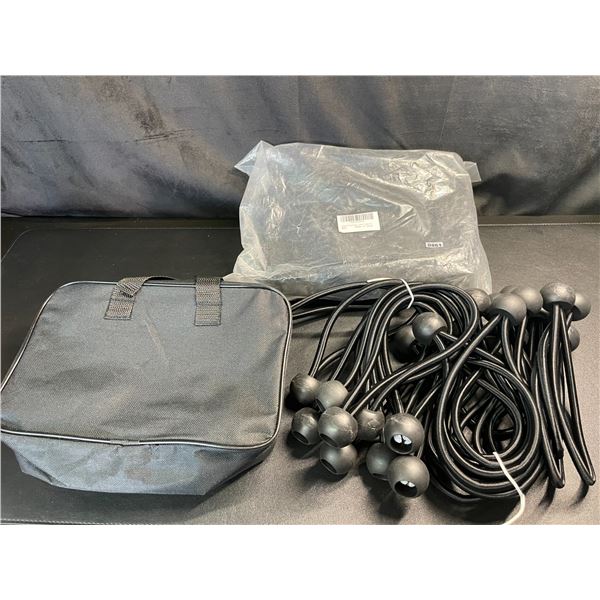 Lot of 2 Packs of Bungee Ties/Bungee Cord Tarp Tie Down Ties - 25PCS - Brand New