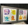 Image 2 : Lot of 3 Pokemon Framed Art Pieces - Approx. 12 x 12 Inch Large Size Frames - Brand New
