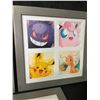 Image 3 : Lot of 3 Pokemon Framed Art Pieces - Approx. 12 x 12 Inch Large Size Frames - Brand New