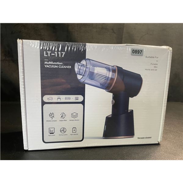 Lot of 1 Multifunction High-Power Portable Rechargeable Vacuum Cleaner/Air Duster - New Sealed!