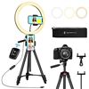 Image 1 : Lot of 1 Taotronics LED Selfie Video Ring Light (12in) w/ Adustable Tripod Stand - Brand New!