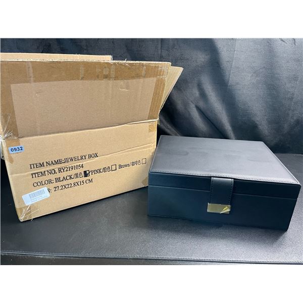 Lot of 1 Jewelry Storage Box - Black - Brand New!