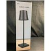 Image 1 : Lot of 1 Rechargeable Touch Dimming LED Table Lamp - Black - 15 inch - Brand New!
