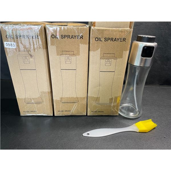 Lot of 3 Oil Sprayer Bottles - Brand New