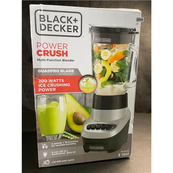 Lot of 1 Black + Decker Power Crush 700W Multi-Function Kitchen Blender - NEW SEALED!