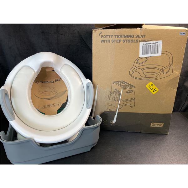 Lot of 1 Toddler Potty Training Set with Step Stool - New