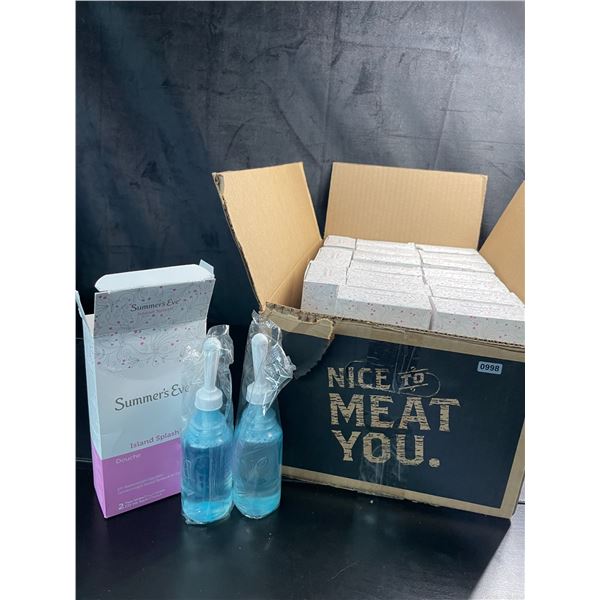 Lot of 1 Box of Summer's Ever Island Splash pH Blanced Douches - 17 PCS - New