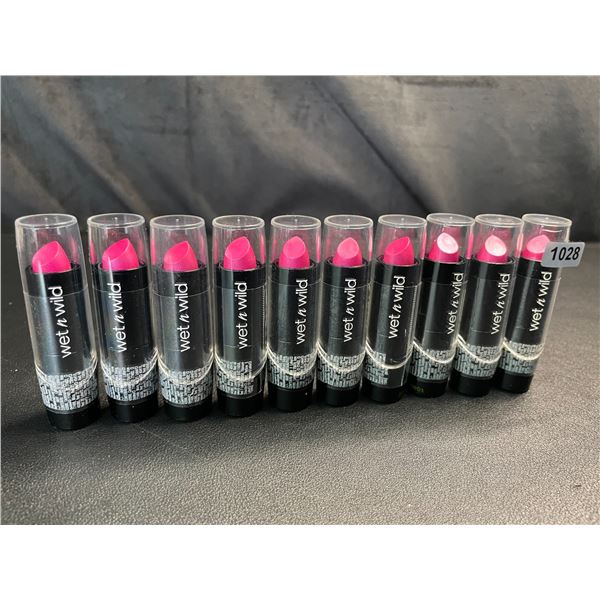 Lot of 10 Wet n Wild Lipsticks - Brand New!