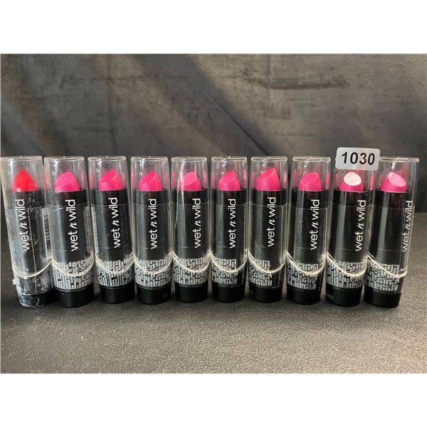 Lot of 10 Wet n Wild Lipsticks - Brand New!