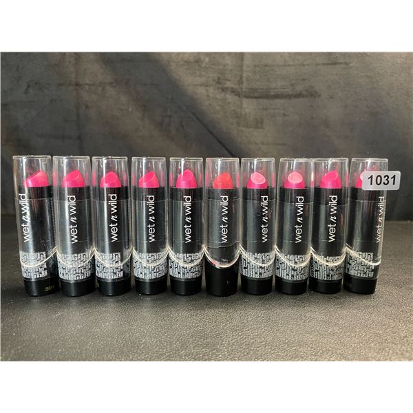 Lot of 10 Wet n Wild Lipsticks - Brand New!