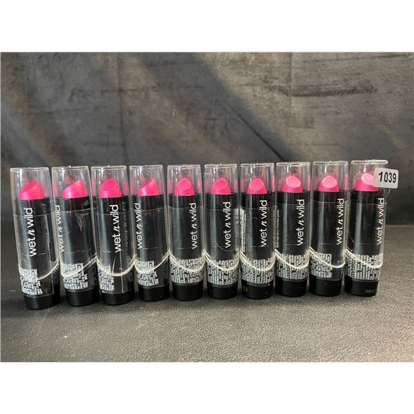 Lot of 10 Wet n Wild Lipsticks - Brand New!