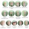 Image 5 : Lot of 4 Makeup Brush Sets with Velvet Storage Pouch - Green - 13PCS each - Brand New!