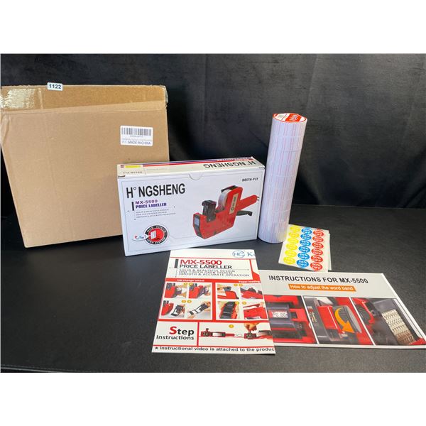 Lot of 1 MX-5500 Price Labeller/Price Gun w/ Stickers - Brand New!