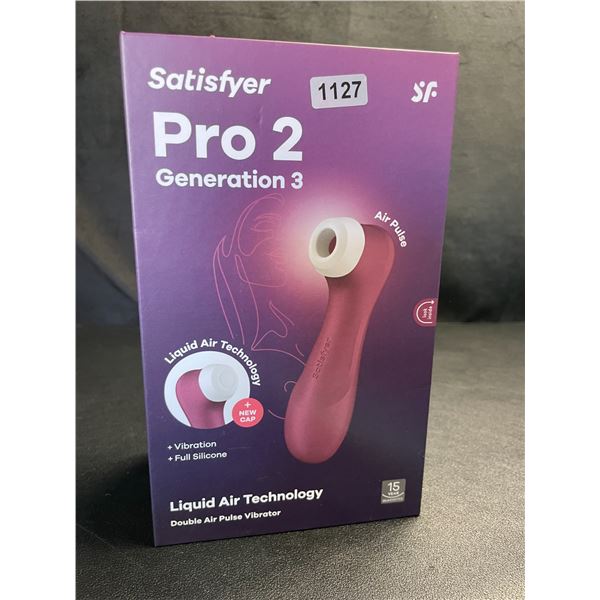 Lot of 1 Satisfyer Pro 2 Generation 3 - Double Air Pulse Vibrator/Sex Toy w/ App Control - Brand New
