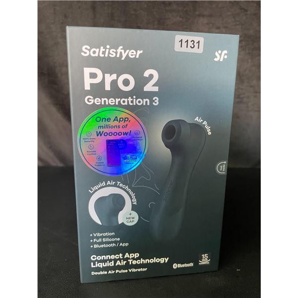 Lot of 1 Satisfyer Pro 2 Generation 3 - Double Air Pulse Vibrator/Sex Toy w/ App Control - Brand New