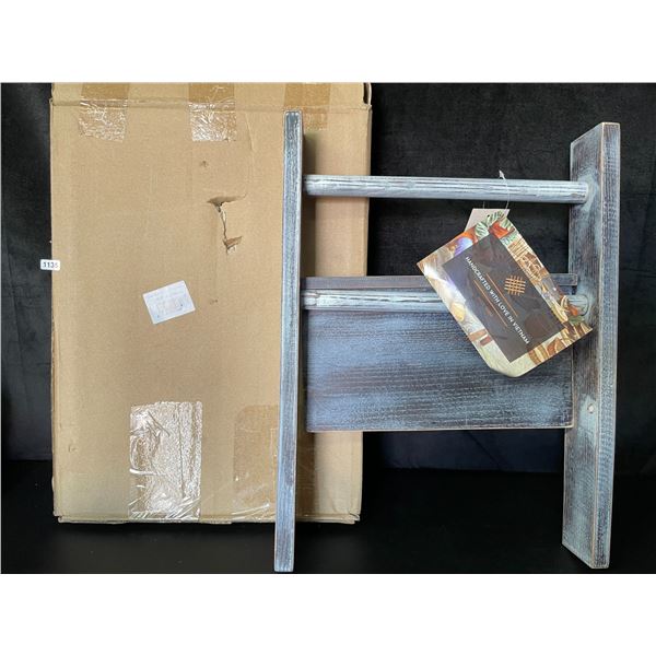 Lot of 1 Wall-Mounted Towel Rack w/ Shelf - 17 inch - Brand New