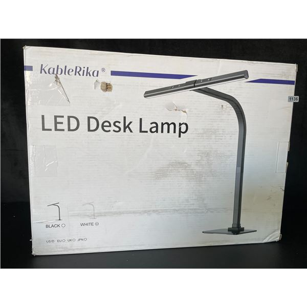 Lot of 1 LED Gooseneck Desk Lamp - (White) - Brand New!
