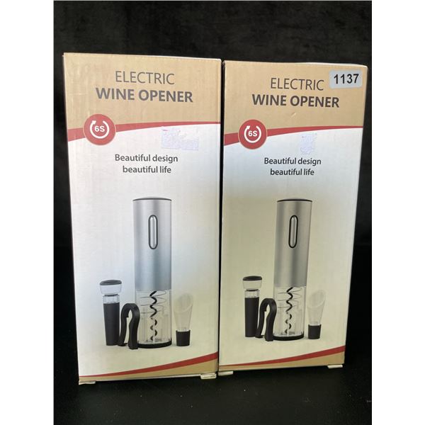 Lot of 2 Electric Automatic Wine Openers - Brand New